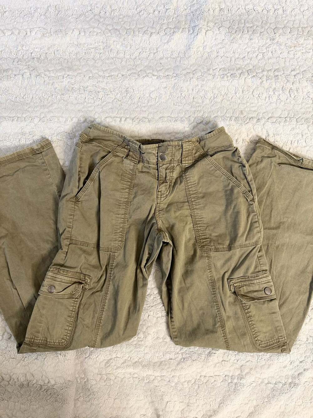 Garage Olive Green Cargo Pants Y2K Utility